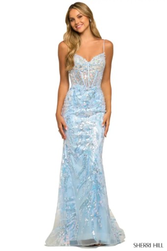 Sherri Hill 55502 #0 default Silver Light Blue thumbnail