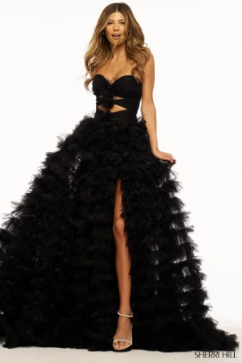 Sherri Hill 56067 #0 default Black thumbnail
