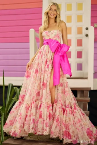 Sherri Hill 56110 #0 default Hot Pink/Yellow thumbnail