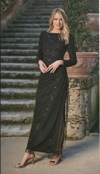 Adrianna Papell HOW1296 #0 default Black Taupe thumbnail